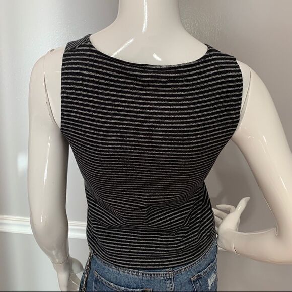 Madewell black & white striped crop top - XXS - Picture 6 of 8